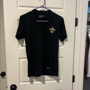 Nike Black Fleur-de-lis Polo Shirt
